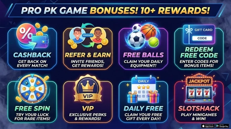 bonuses in pro pk game